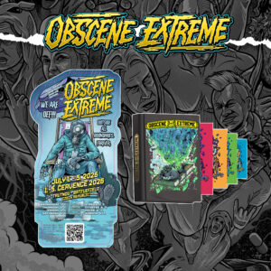 OEF 2026 Balíček 2 - Mega Kniha We Are Obscene Extreme + tištěná designová vstupenka OEF 2026